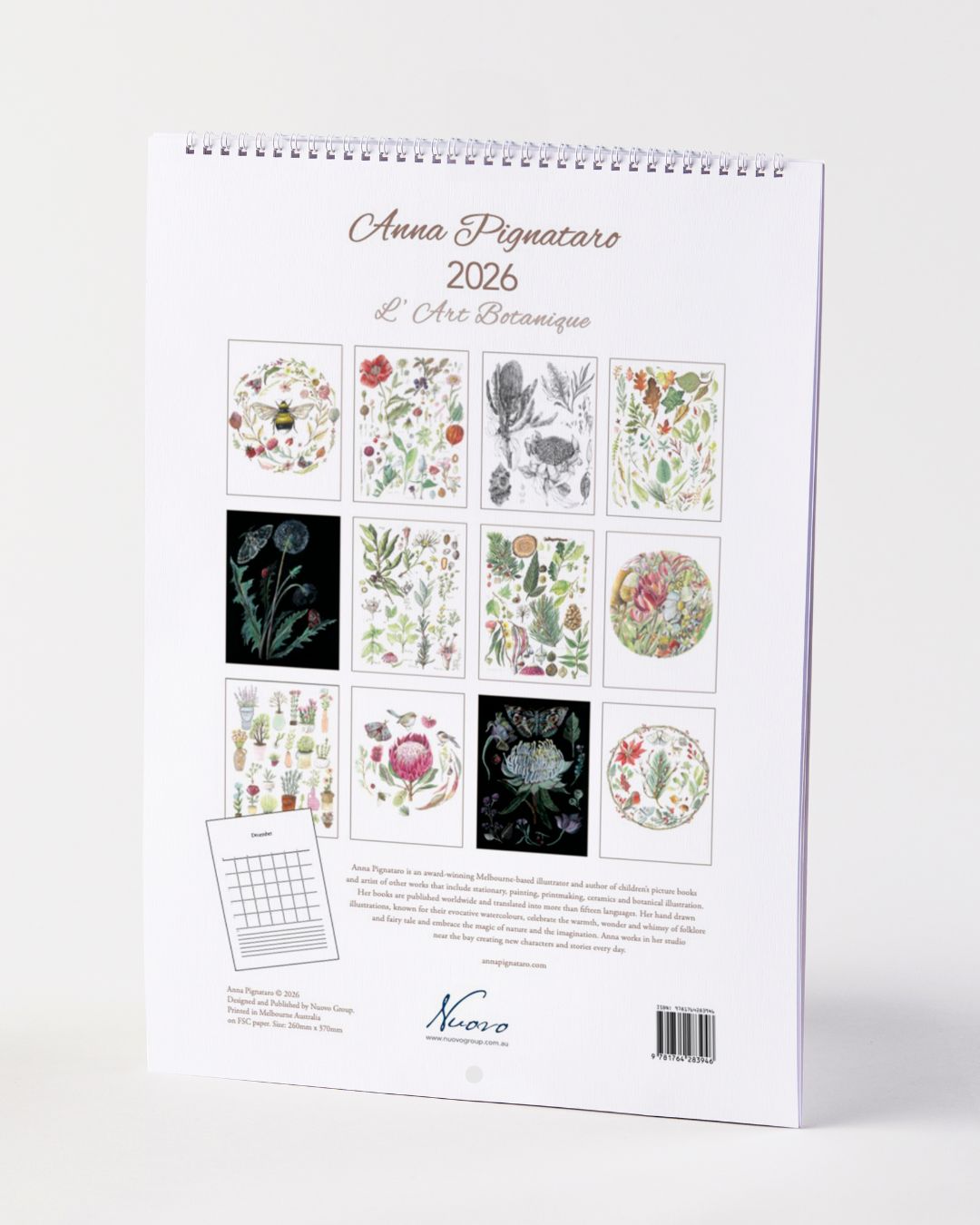 L’Art Botanique 2026 Calendar by Nuovo Group x Anna Pignataro
