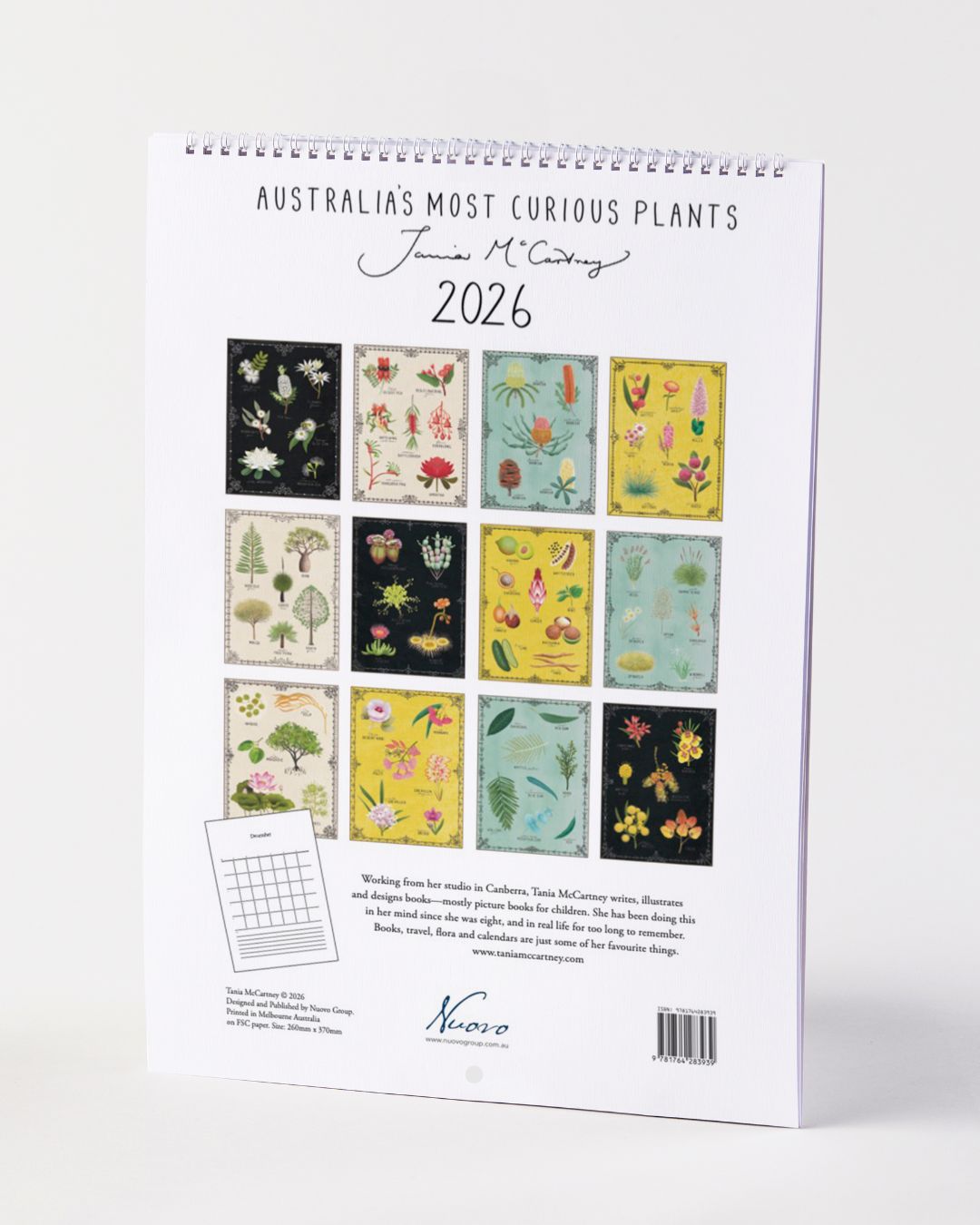 Flora - Australia’s Most Curious Plants 2026 Calendar by Nuovo Group x Tania McCartney
