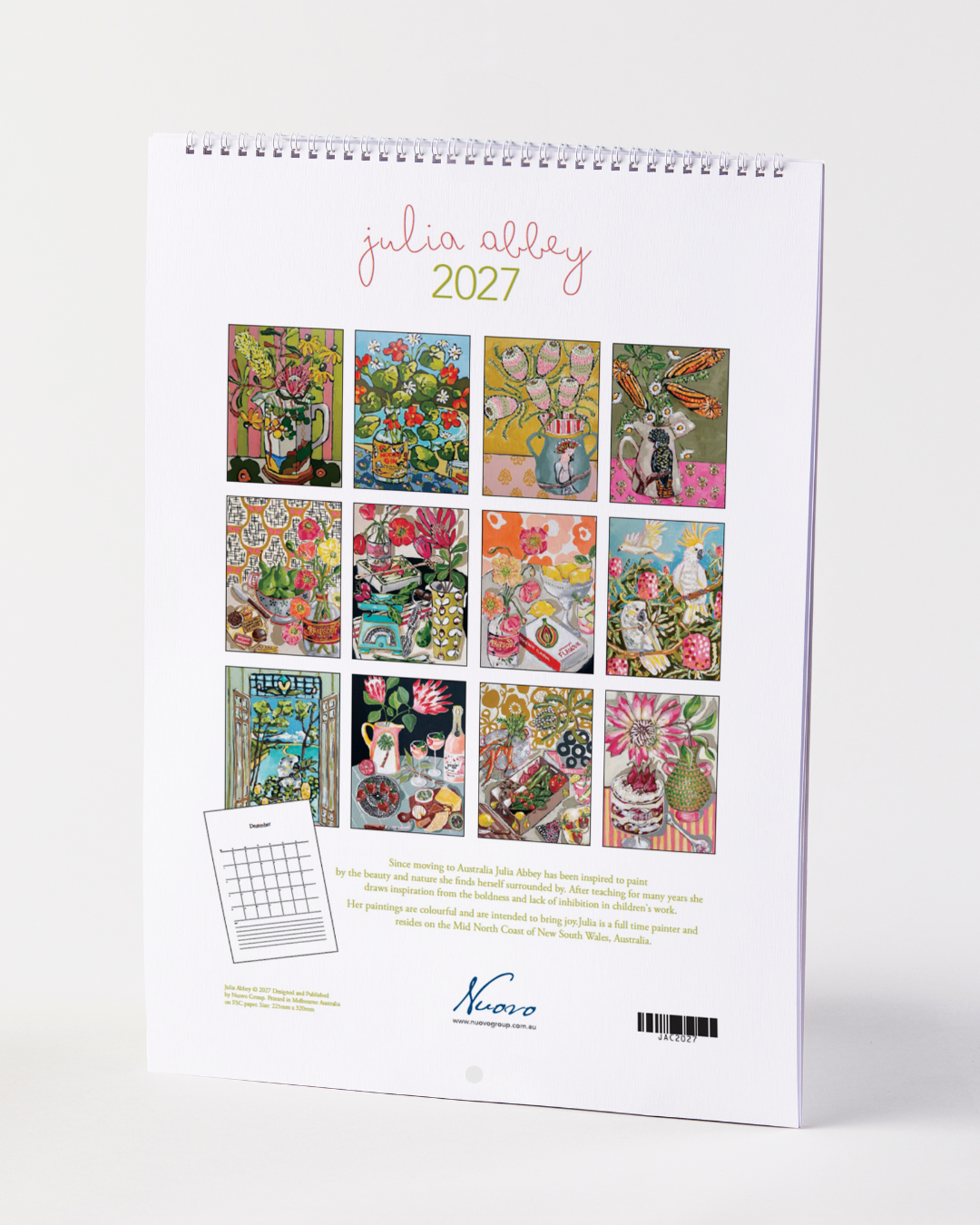 2027 Julia Abbey Calendar by Nuovo Group