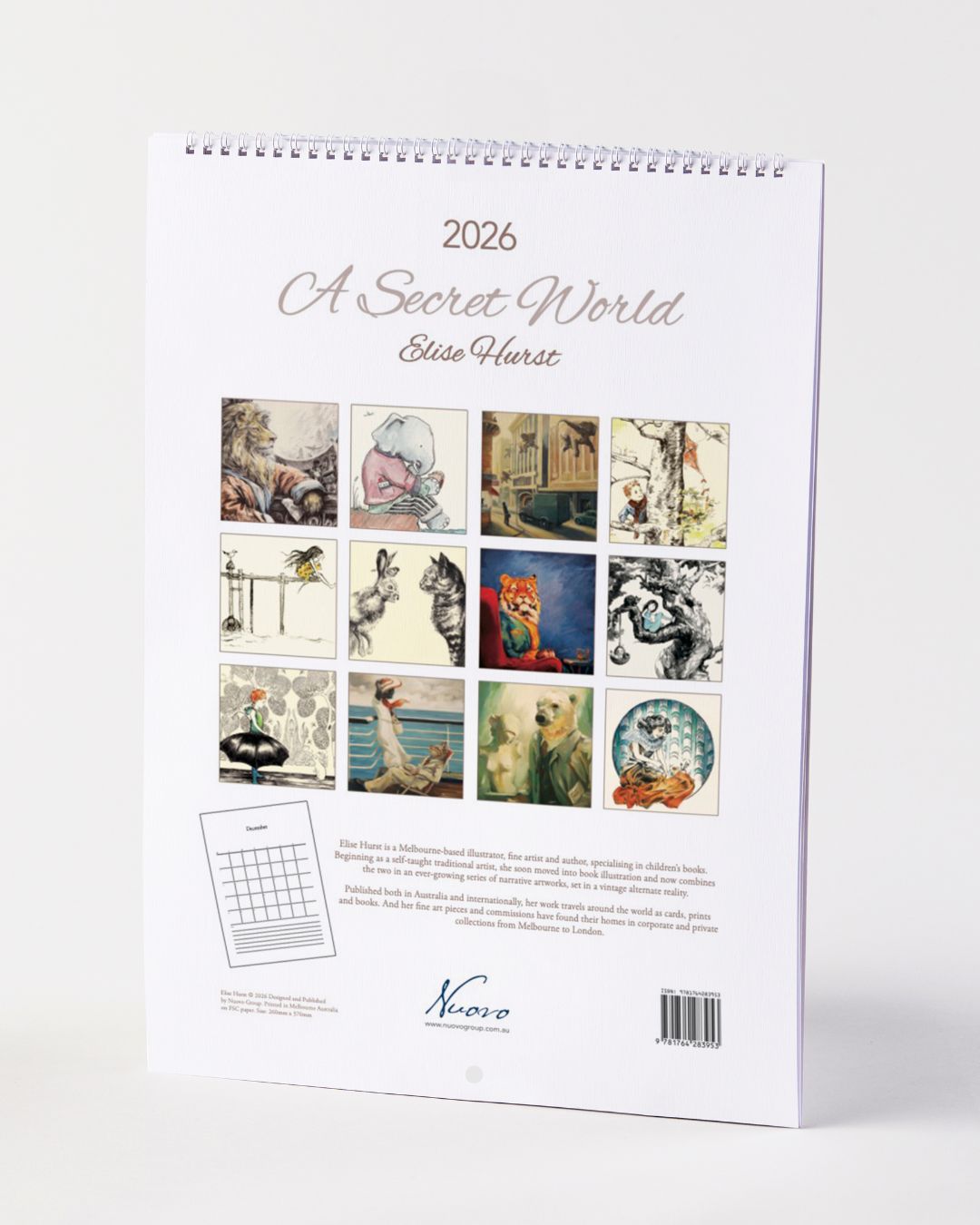 A Secret World 2026 Calendar by Nuovo Group x Elise Hurst