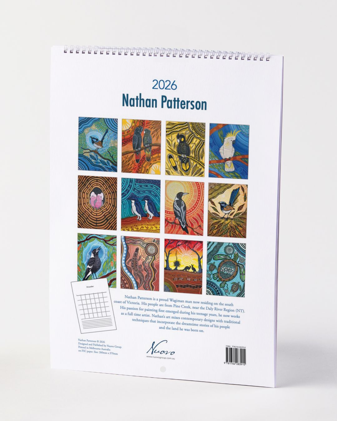 Nathan Patterson 2026 Calendar by Nuovo Group x Nathan Patterson