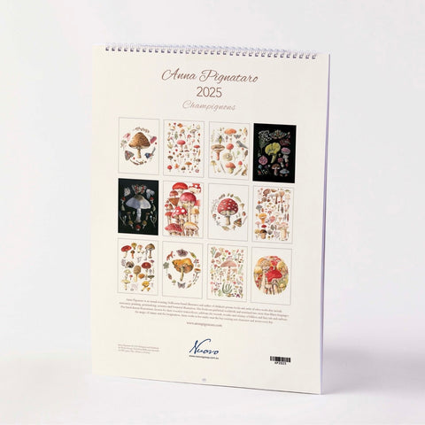 Champignons 2025 Calendar by Nuovo Group x Anna Pignataro