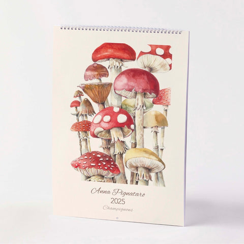 Champignons 2025 Calendar by Nuovo Group x Anna Pignataro