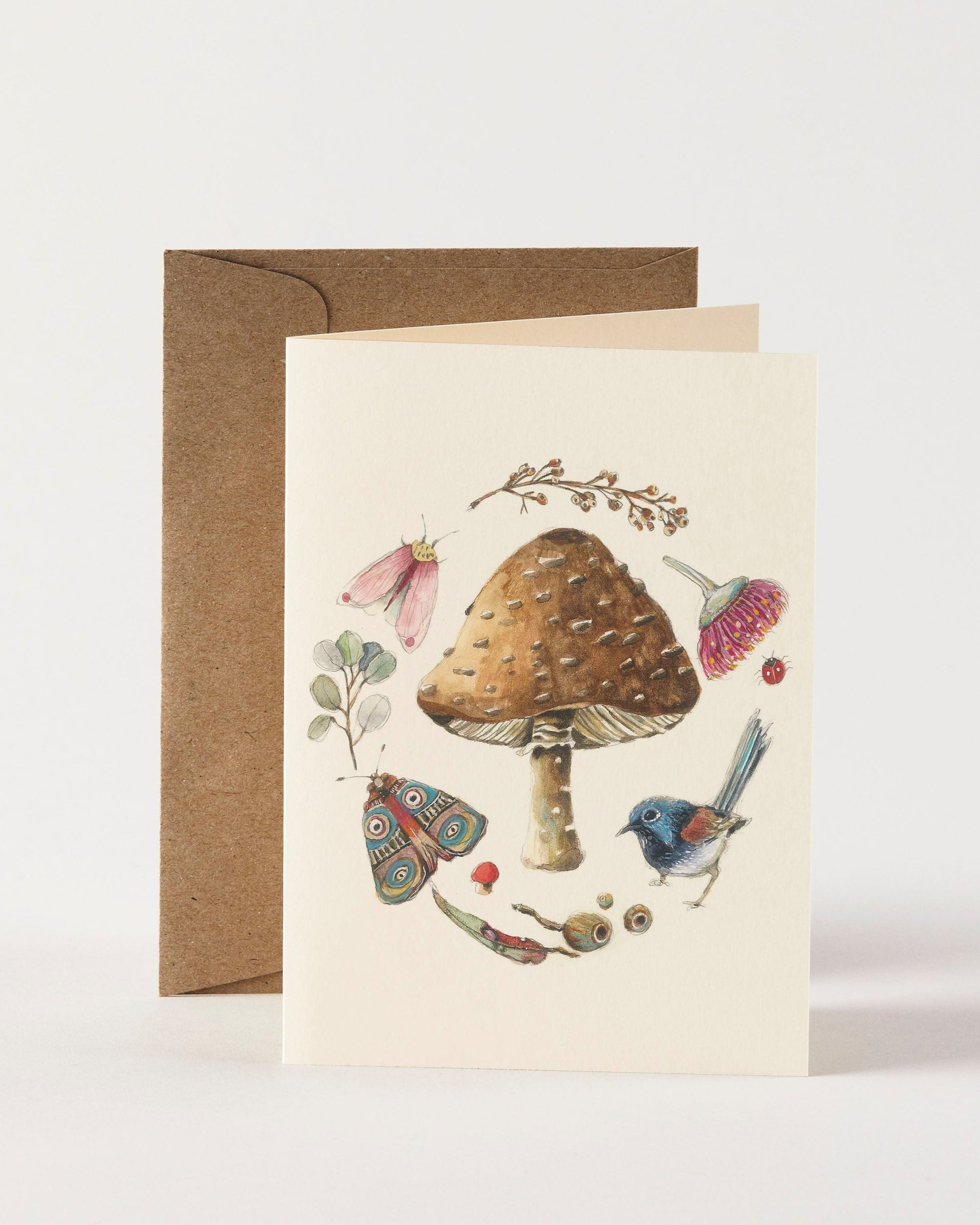 Greeting Card - Brown Spotty Mushroom by Nuovo Group x Anna Pignataro