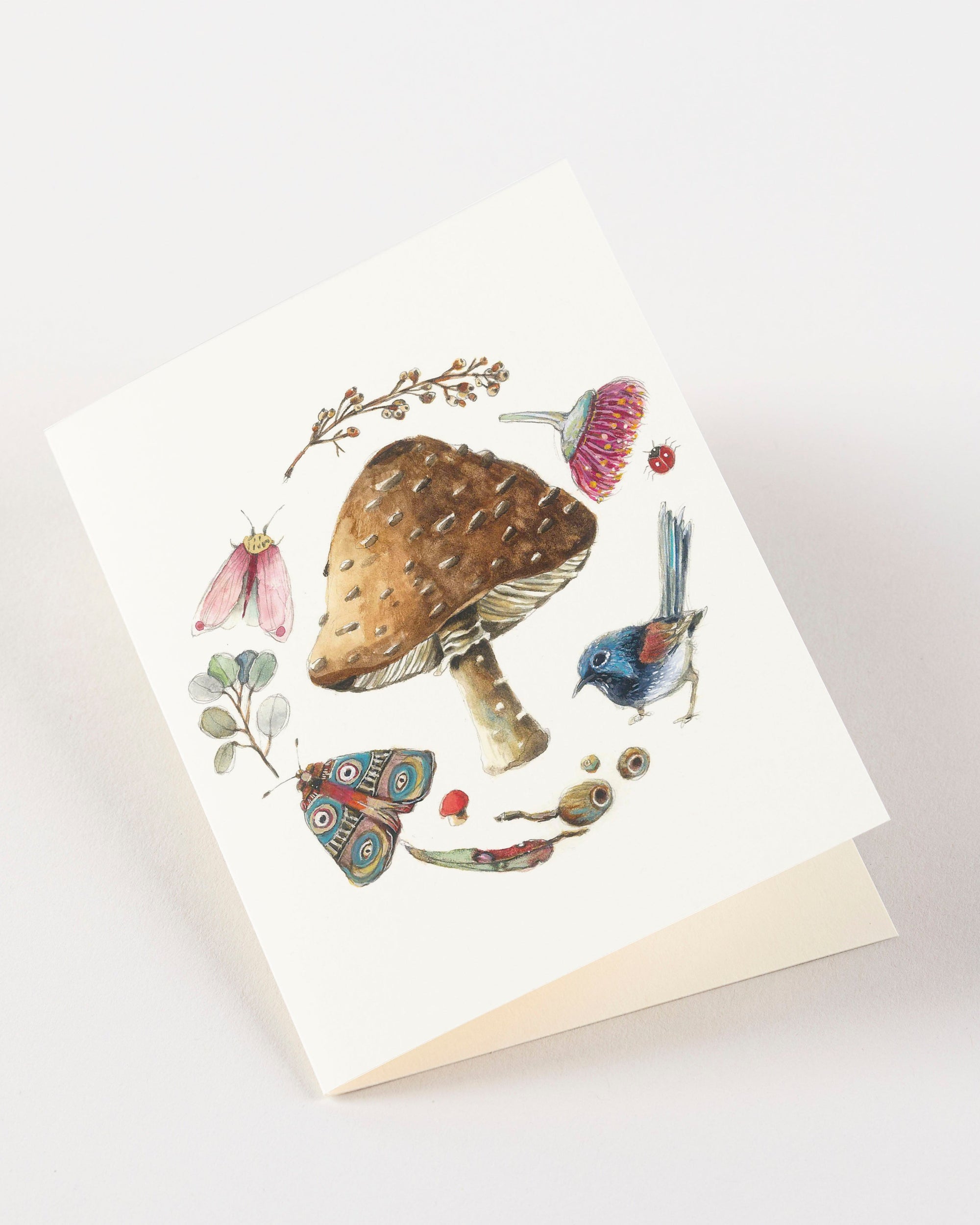 Greeting Card - Brown Spotty Mushroom by Nuovo Group x Anna Pignataro