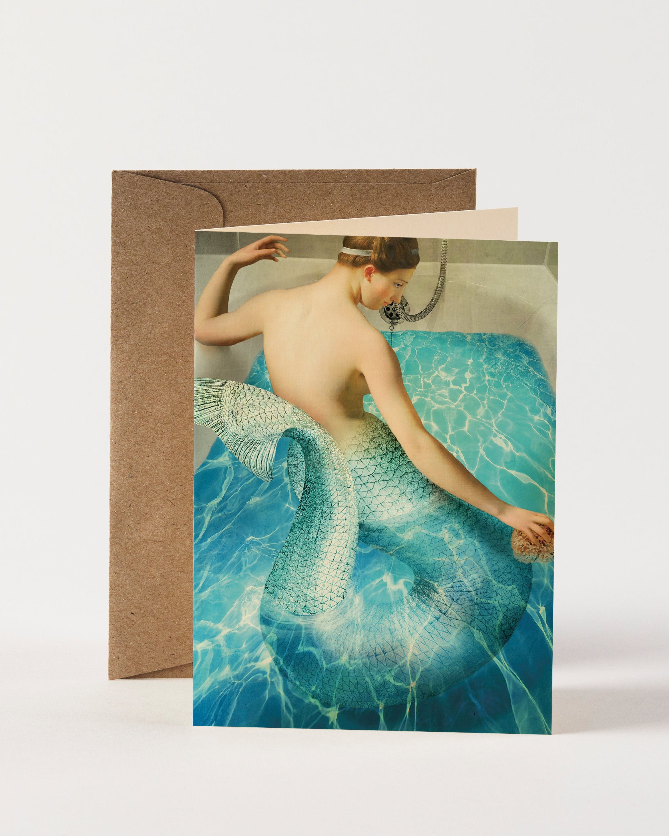 Greeting Card - Taking a Bath by Nuovo Group x Catrin Welz-Stein